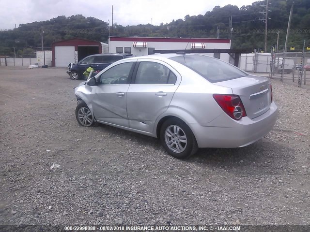 1G1JC5SH3F4106366 - 2015 CHEVROLET SONIC LT SILVER photo 3