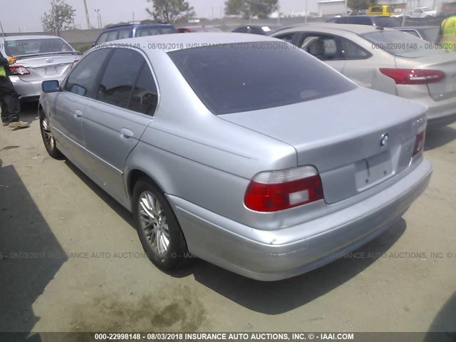 WBADT634X1CF02296 - 2001 BMW 530 I AUTOMATIC SILVER photo 3