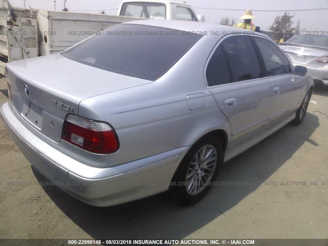 WBADT634X1CF02296 - 2001 BMW 530 I AUTOMATIC SILVER photo 4