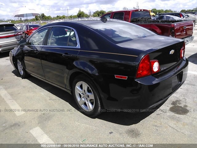 1G1ZB5E00CF270878 - 2012 CHEVROLET MALIBU LS შავი ფოტო 3