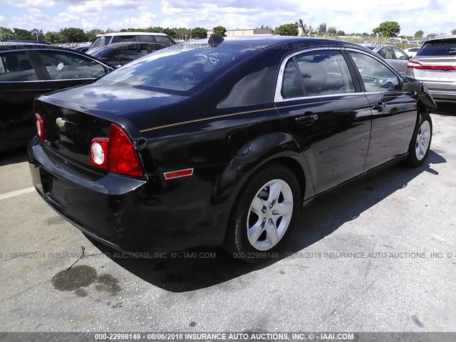 1G1ZB5E00CF270878 - 2012 CHEVROLET MALIBU LS შავი ფოტო 4
