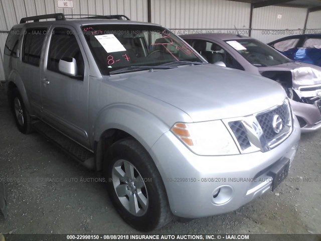 5N1AR18U68C640808 - 2008 NISSAN PATHFINDER S/LE/SE SILVER photo 1