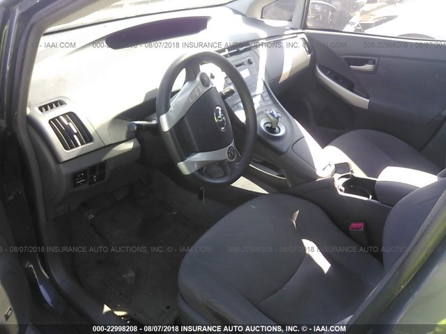 JTDKN3DU5A5200532 - 2010 TOYOTA PRIUS ნაცრისფერი ფოტო 5