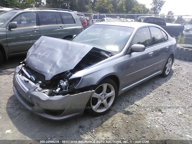 4S3BL616887225923 - 2008 SUBARU LEGACY 2.5I GRAY photo 2