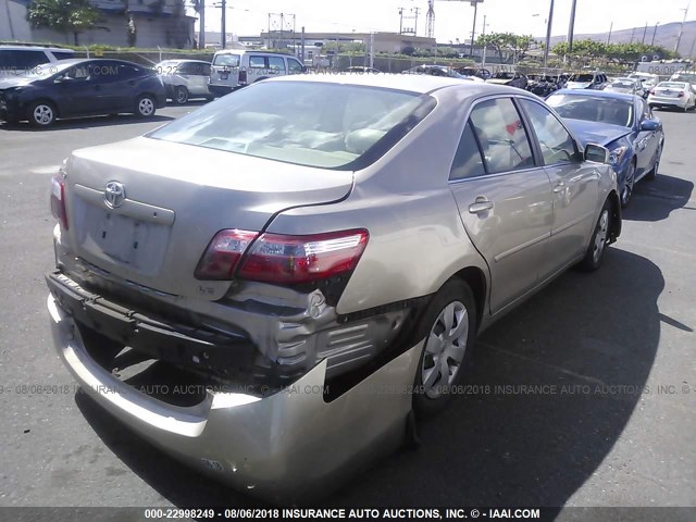 JTNBE46K673046298 - 2007 TOYOTA CAMRY NEW GENERAT CE/LE/XLE/SE GOLD photo 4