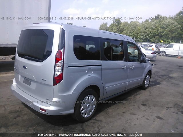 NM0GE9F74G1283416 - 2016 FORD TRANSIT CONNECT XLT SILVER photo 4