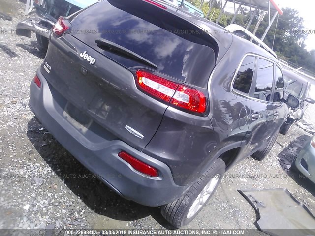 1C4PJMCB0FW630946 - 2015 JEEP CHEROKEE LATITUDE GRAY photo 4