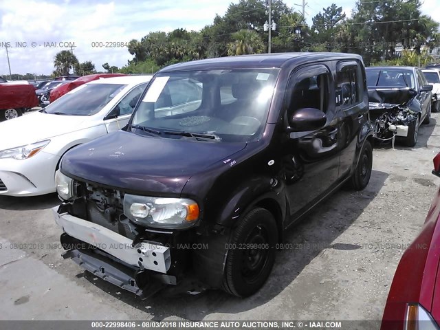 JN8AZ28R19T111486 - 2009 NISSAN CUBE S/SL MAROON photo 2