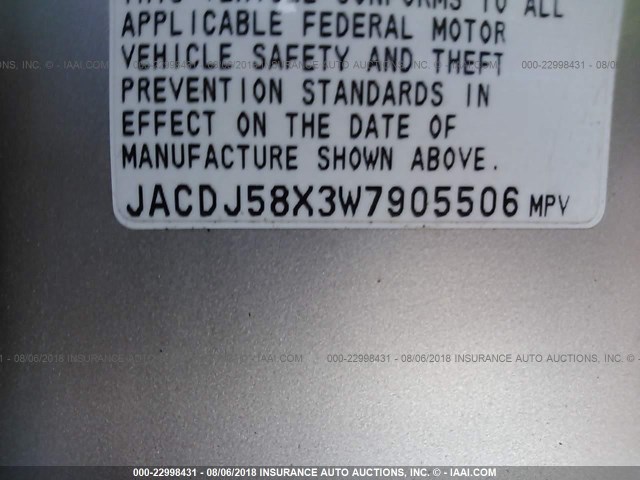 JACDJ58X3W7905506 - 1998 ISUZU TROOPER S/LS/LIMITED 银色 照片 9