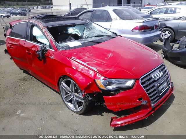 WAUE8GFF0G1024108 - 2016 AUDI A3 PREMIUM PLUS RED photo 1