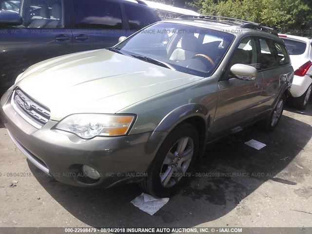 4S4BP86C364330829 - 2006 SUBARU LEGACY OUTBACK 3.0R LL BEAN GREEN photo 2