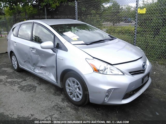 JTDZN3EU0C3114430 - 2012 TOYOTA PRIUS V SILVER photo 1