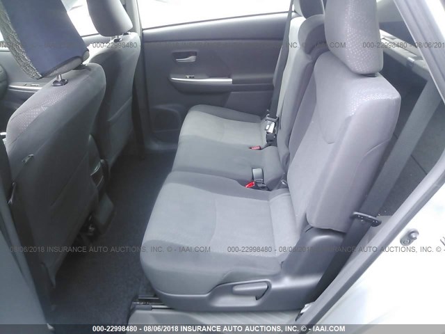 JTDZN3EU0C3114430 - 2012 TOYOTA PRIUS V SILVER photo 8