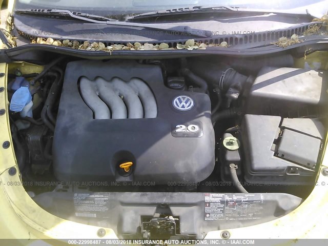 3VWCK21C03M423106 - 2003 VOLKSWAGEN NEW BEETLE GLS Sarı foto 10