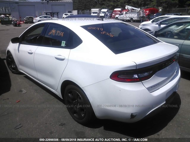 1C3CDFAH5DD313105 - 2013 DODGE DART SE/AERO WHITE photo 3