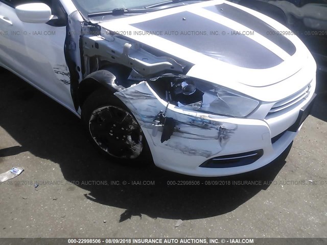 1C3CDFAH5DD313105 - 2013 DODGE DART SE/AERO WHITE photo 6