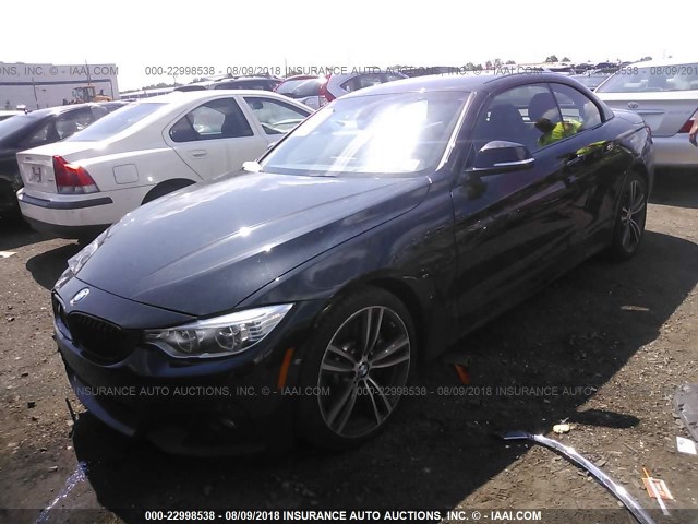 WBA3T7C54F5A36628 - 2015 BMW 435 XI BLACK photo 2