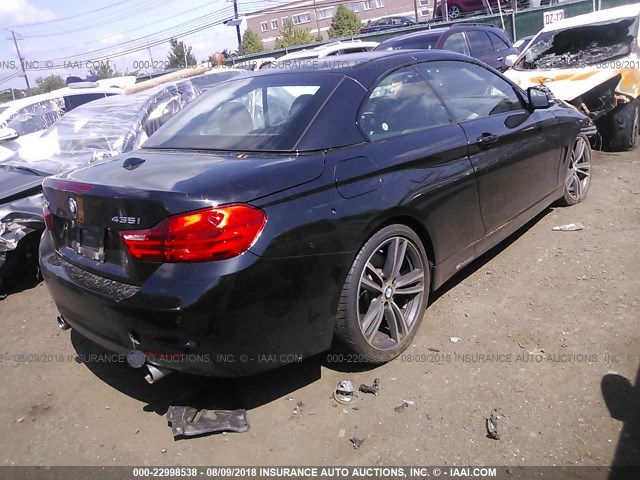 WBA3T7C54F5A36628 - 2015 BMW 435 XI BLACK photo 4
