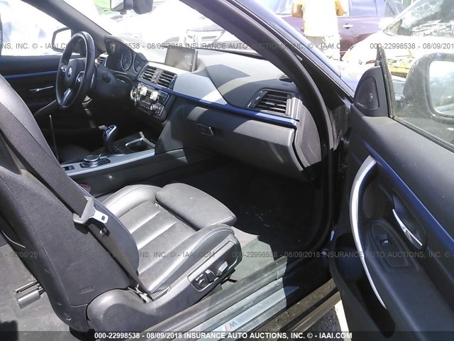 WBA3T7C54F5A36628 - 2015 BMW 435 XI BLACK photo 5