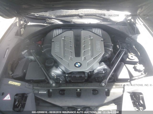 WBAKA83569CY33807 - 2009 BMW 750 I GRAY photo 10