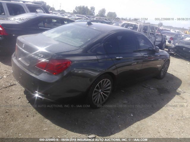 WBAKA83569CY33807 - 2009 BMW 750 I GRAY photo 4