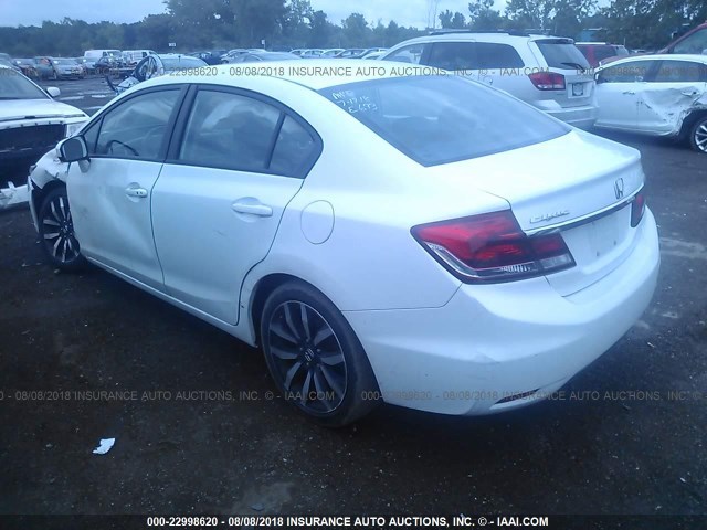 19XFB2F93EE021669 - 2014 HONDA CIVIC EXL 白色 照片 3