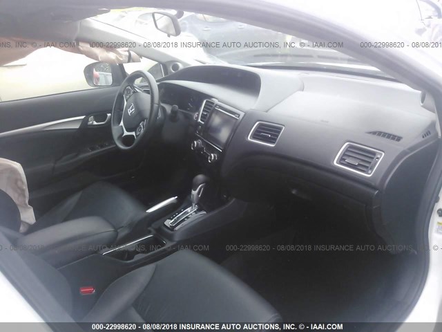 19XFB2F93EE021669 - 2014 HONDA CIVIC EXL 白色 照片 5