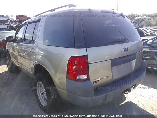 1FMZU62K93ZB47832 - 2003 FORD EXPLORER XLS/XLS SPORT GOLD photo 3