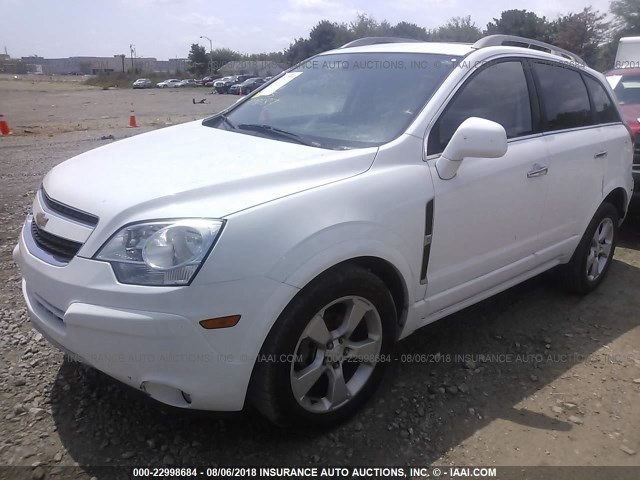 3GNAL4EK3DS576314 - 2013 CHEVROLET CAPTIVA LTZ WHITE photo 2