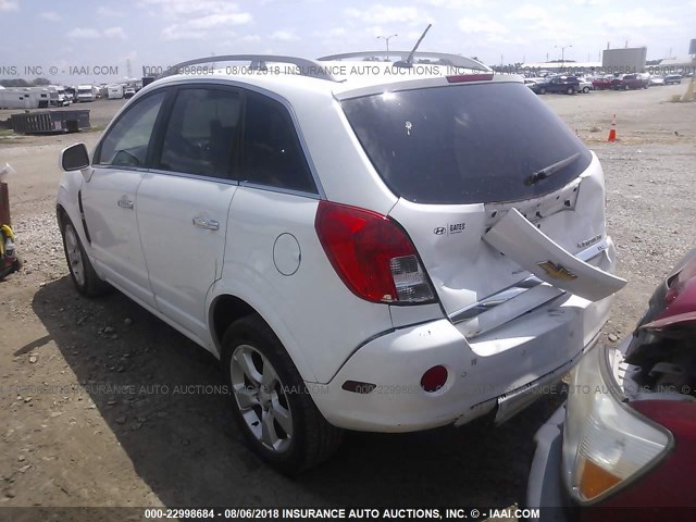 3GNAL4EK3DS576314 - 2013 CHEVROLET CAPTIVA LTZ WHITE photo 3