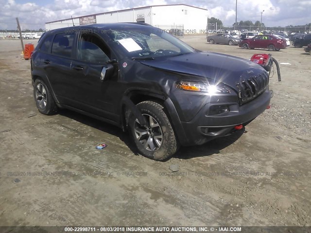 1C4PJMBSXHW578102 - 2017 JEEP CHEROKEE TRAILHAWK BLACK photo 1