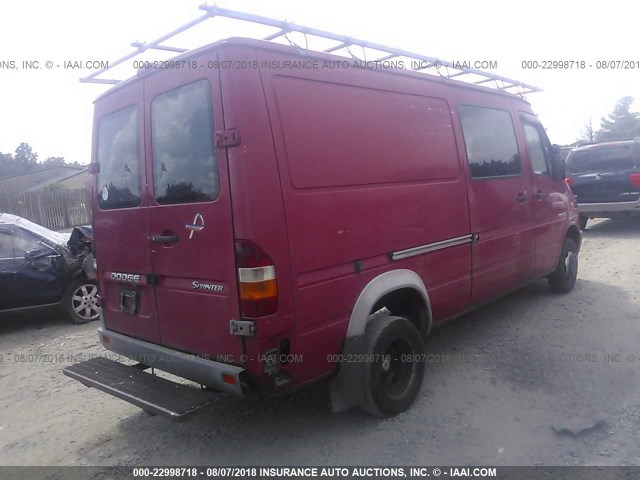 WD2PD443745617417 - 2004 SPRINTER 3500 SPRINTER  RED photo 4