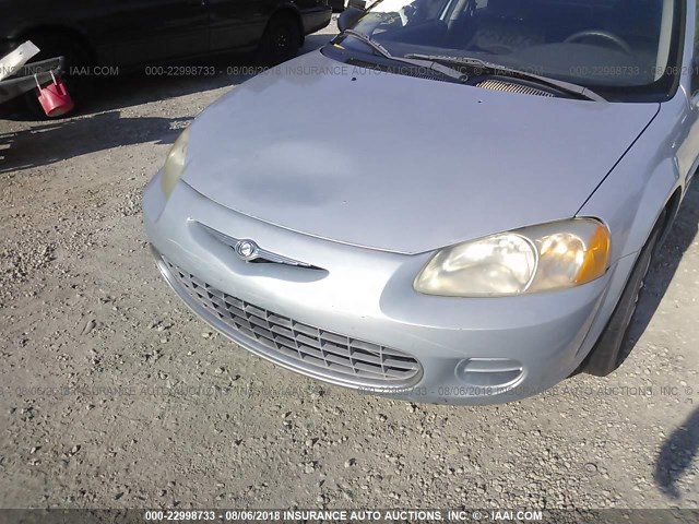 1C3EL46U91N730657 - 2001 CHRYSLER SEBRING LX SILVER photo 6