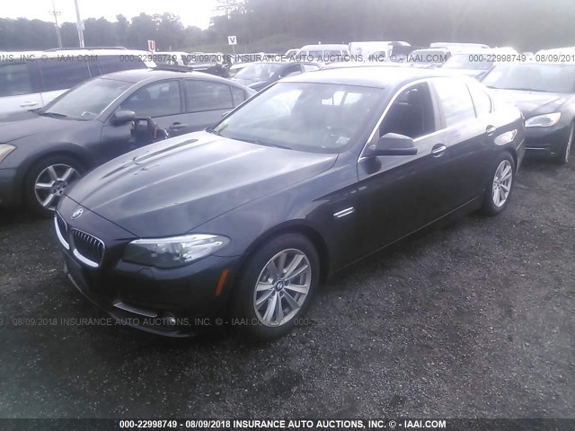 WBA5A7C5XGG149257 - 2016 BMW 528 XI GRAY photo 2