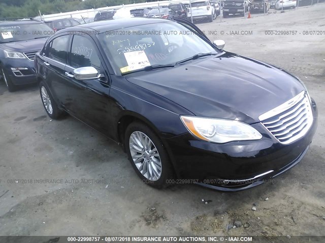 1C3BC2FB6BN581907 - 2011 CHRYSLER 200 LIMITED BLACK photo 1