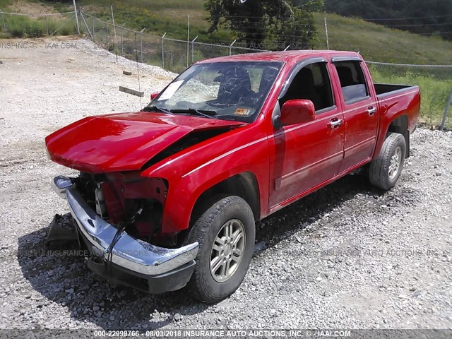 1GTH6MFEXB8124485 - 2011 GMC CANYON SLE RED photo 2