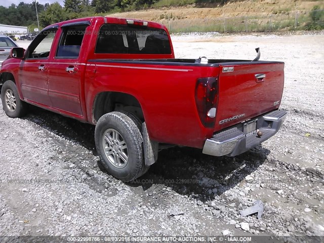 1GTH6MFEXB8124485 - 2011 GMC CANYON SLE RED photo 3