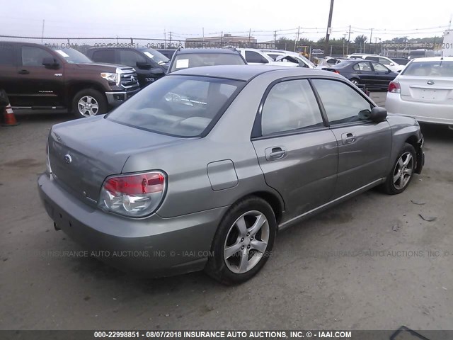 JF1GD67656H522073 - 2006 SUBARU IMPREZA 2.5I GRAY photo 4