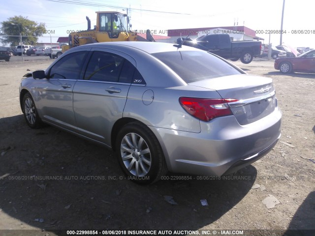 1C3CCBBG1DN608133 - 2013 CHRYSLER 200 TOURING SILVER photo 3