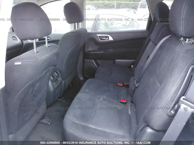 5N1AR2MM4GC651204 - 2016 NISSAN PATHFINDER S/SV/SL/PLATINUM RED photo 8