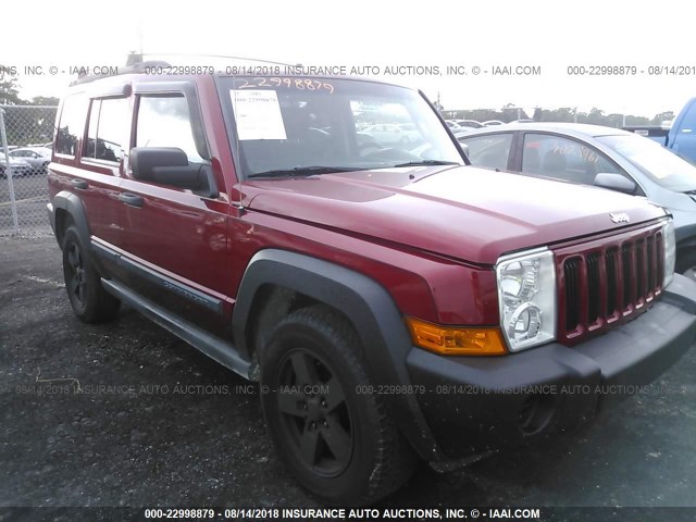 1J8HH48N36C248259 - 2006 JEEP COMMANDER RED photo 6