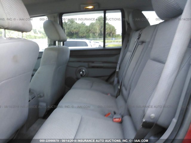 1J8HH48N36C248259 - 2006 JEEP COMMANDER RED photo 8
