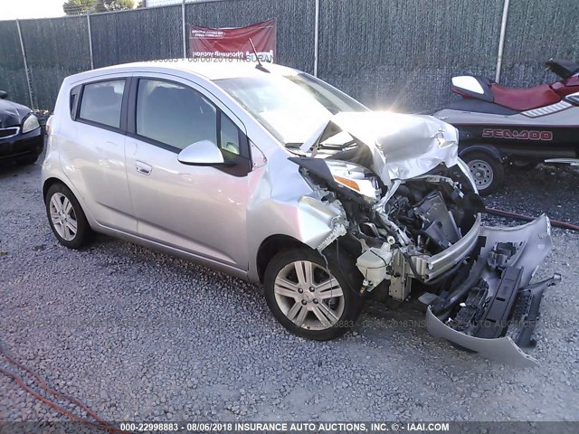 KL8CD6S99EC534645 - 2014 CHEVROLET SPARK 1LT SILVER photo 1