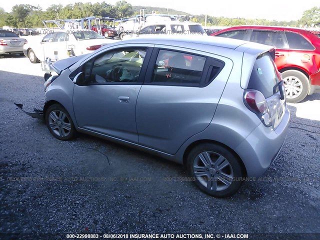 KL8CD6S99EC534645 - 2014 CHEVROLET SPARK 1LT SILVER photo 3