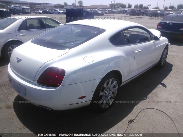 SCBCR63WX6C039386 - 2006 BENTLEY CONTINENTAL GT WHITE photo 4