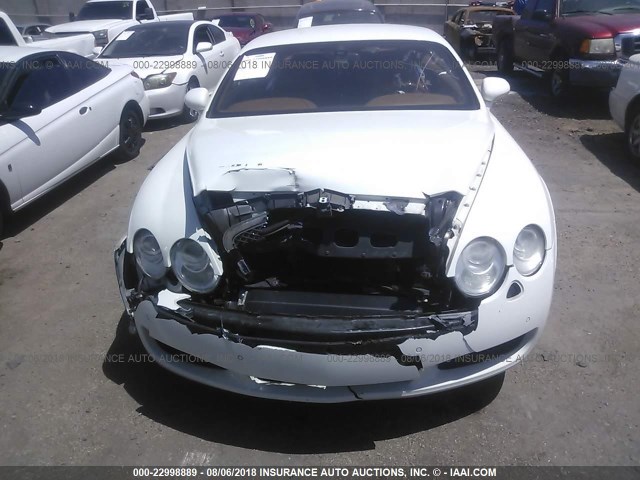 SCBCR63WX6C039386 - 2006 BENTLEY CONTINENTAL GT WHITE photo 6