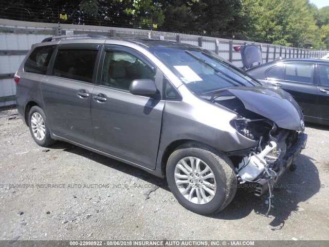 5TDYK3DC9FS591230 - 2015 TOYOTA SIENNA XLE/LIMITED GRAY photo 1