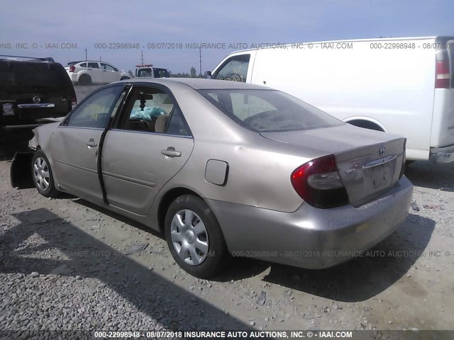 4T1BE32K13U224624 - 2003 TOYOTA CAMRY LE/XLE/SE TAN photo 3