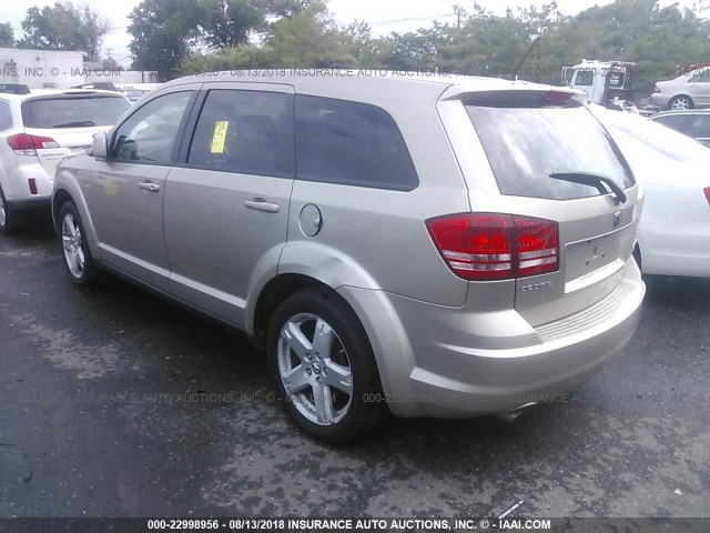 3D4GG57VX9T582958 - 2009 DODGE JOURNEY SXT TAN photo 3