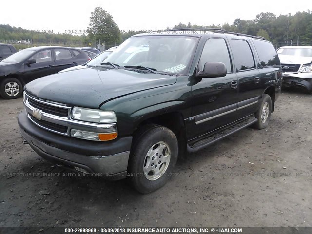 3GNFK16T04G315627 - 2004 CHEVROLET SUBURBAN K1500 GREEN photo 2